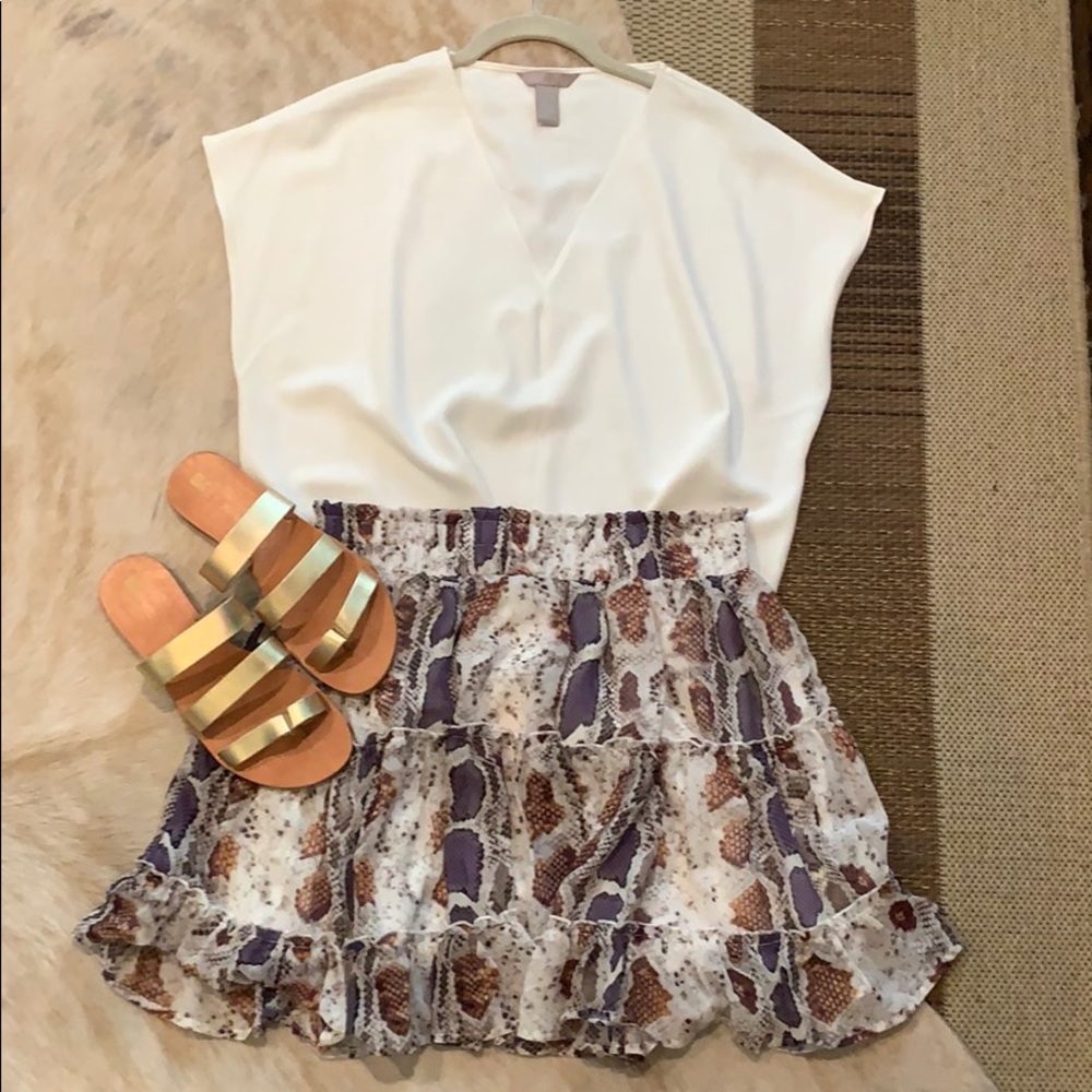 NWT Entro snake print skirt